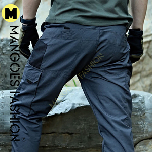 Pantalones Cargo Tácticos de Pana Transpirables de Peso Medio con Múltiples Bolsillos Grandes para Unisex, de Cintura Media, Pierna Ancha, Invierno, Alta Calidad, Personalizados - Product Image 5