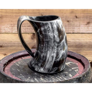 Taza de Cerveza Personalizada con Diseño de Cuerno Vikingo Indio, Tendencia 2025, Tazas de Cerámica con Logotipo Grabado, Vasos de Acero Inoxidable para Fiestas - Product Image 2