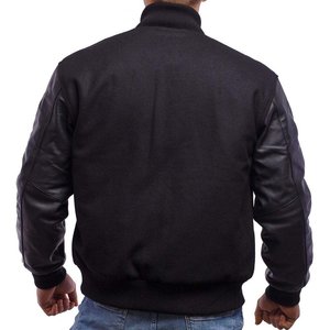 New Trending Style OEM High Street Men's <b>Canvas</b> Winter Bomber Jacket Quick Dry Breathable Customized Stylish - Product Image 6