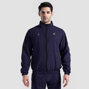 เสื้อแจ็คเก็ต Navy Flex Track Top ผ้าไนลอนระบายอากาศได้ดี สำหรับเล่นกีฬาในฤดูใบไม้ร่วงและฤดูหนาว แบบมีฮู้ด ลายพิมพ์ Acid Wash  สามารถปรับแต่งได้ ชุด 2 ชิ้น - Product Image 1