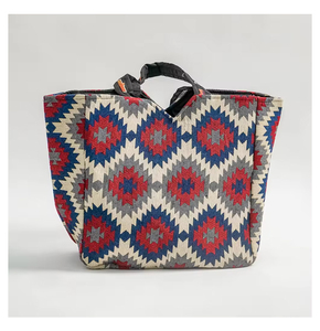 Haute sur demande meilleure offre Sheeltex (Inde) femmes fait à la main moderne Polyester coton sac à main deux poignées pour faire du shopping bon prix - Product Image 5