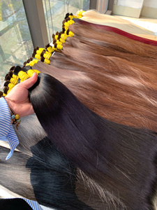 ผมต่อจากผู้บริจาคเดี่ยวผมคน100กรัมสีเข้มสีเข้ม - Product Image 6