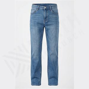 Jeans droits pour homme en denim 100% coton de qualité supérieure, séchage rapide, personnalisés, de haute qualité, décontractés, confortables, légers pour l'hiver et l'automne - Product Image 1