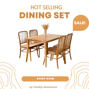 Nouveau design de table et de chaises en rotin de style moderne ensemble de salle à manger chaise de salle à manger café en rotin de loisirs patio de restaurant prix de gros - Product Image 5