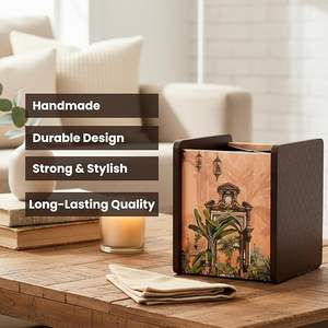 Porte-cuillères en bois imprimé luxueux artisanal à trois niveaux réglable, aspect artisanal haut de gamme, style classique pour repose-cuillères - Product Image 4