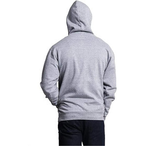 Sweat à capuche unisexe personnalisé de qualité supérieure Streetwear lourd haut Hip Hop à capuche décontracté coupe ample pull à capuche gris chiné sweats à capuche - Product Image 4