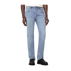 Pantalones de mezclilla para hombre, Vaqueros ajustados desgastados, ropa de calle, pantalones de mezclilla azules, pantalones vaqueros informales de moda para hombre, novedad de 2025, gran oferta - Product Image 1