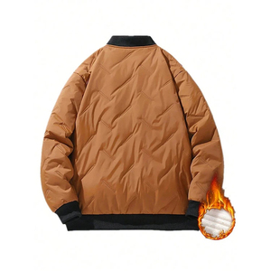 2025 nouveautés vente en gros hommes Bomber veste d'hiver jeunesse tenue décontracté logo personnalisé Bomber veste pour hommes - Product Image 5