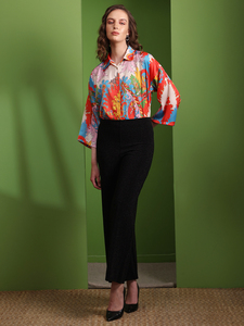 Haut vintage imprimé à manches 3 quarts pour femme - Product Image 6