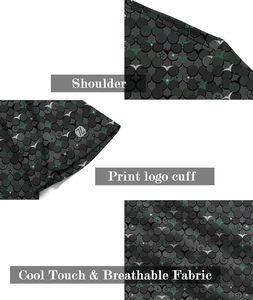 Ropa de Golf para Hombre, Ecológica, de Punto, con Logotipo Personalizado Impreso y Bordado, Cuello Alto de Poliéster/Algodón de Alta Calidad, OEM para Camisetas - Product Image 5