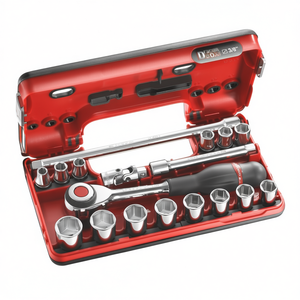 ชุดเครื่องมือ Facom DBOX 6-Point 3/8'' ชุดซ็อกเก็ต 18 ชิ้น - Product Image 2