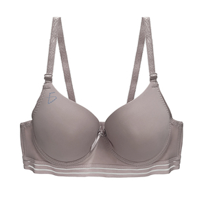 Reggiseno in cotone regolabile con spalline traspiranti, coppe complete, push-up, senza ferretto, supporto sottile, monopezzo, morbido 3D, opzione taglie forti, imbottito - Product Image 3