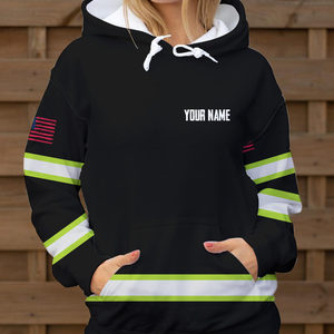 เสื้อสเวตเตอร์มีฮู้ดธงชาติอเมริกันสะท้อนแสงสะท้อนแสงทัศนวิสัยดีแขนยาวสำหรับผู้ประกอบการผู้รักชาติ - Product Image 3