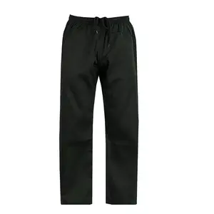 Sıcak satış dövüş sanatları Karate siyah % 100% pamuk orta ağırlık siyah pantolon elastik bel tüm boyutları
