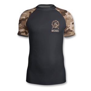 ปลอกแขนสั้นแบบมืออาชีพ rashguard UPF 50 + เทคโนโลยีแห้งเร็วเหมาะสำหรับการวิ่งกลางแจ้งและเกมในน้ำ - Product Image 5