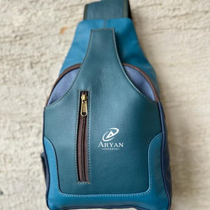 New Western Stylish Multi Recycled Leather Stubby Color Unisex Crossbody Chest <b>Bag</b> <b>Rainbow</b> Colored Zipper Crossbody Front <b>Bags</b> - Product Image 1