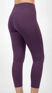 Leggings de sport pour femmes, taille haute, violet améthyste, OEM personnalisé, pantalon de yoga compressif, vêtements de sport actifs - Product Image 3