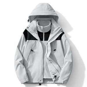 Custom Men <b>Zip</b> <b>Up</b> <b>Jacket</b> Solid Color Outdoor Casual Windbreaker <b>Jacket</b> For Men - Product Image 5