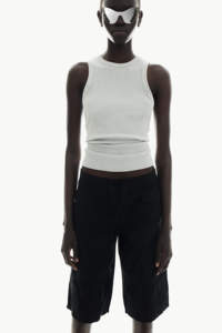 Hip Hop femmes taille haute surdimensionné Cargo Shorts noir solide couleur unie personnalisé ajusté femmes à la mode Barmade Cargo Shorts - Product Image 6