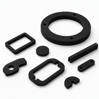 Pièces d'étanchéité OEM en mousse EPDM découpée sur mesure, à cellules fermées, résistantes aux intempéries pour l'étanchéité automobile, de construction et de CVC