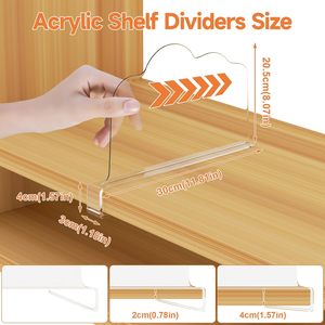 Diviseur d'étagère en PVC à usage intensif OEM ODM personnalisé pour entrepôt, supermarché et diviseur d'étagères d'épicerie - Product Image 3