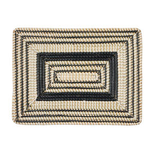 Sous-plats en herbe de mer noire pour la décoration de table, tissage de haute qualité, sous-plat en herbe de mer - Product Image 1