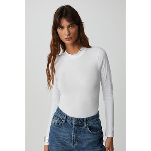 ETHIQUET KAMILLA Combinaison à manches longues pour femme, col semi-montant, boutons pression - Product Image 2