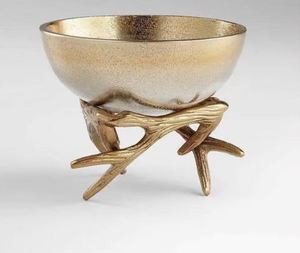 Best Selling 2025 Aluminum Gold Unbreakable Bowl for Best Serving and Decoration Home Decor Wedding Decoration - Product Image 5