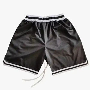 Short de basket Homme High Street Style Double Poches à fermeture éclair Logo personnalisé Sublimation All-Print Double-Layer Mesh Personnalisable - Product Image 4