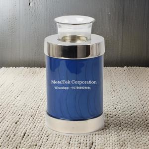 โกศใส่เถ้ากระดูกสำหรับเด็กรูปทรงกระบอกที่ระลึกโกศเคลือบอีนาเมล - Product Image 4