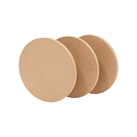 Vente en gros 2.5mm Accessoires de bricolage non finis Tranches de bois vierges Planches MDF Art populaire Tranche de bois de teck Projets d'artisanat d'art