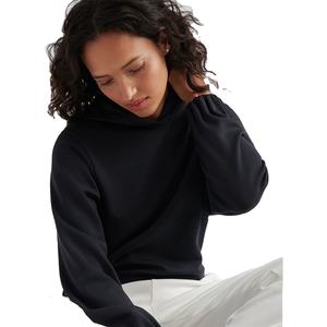 Vente en gros 2025 sweat à capuche pour femme de couleur unie noir sweat-shirt à manches longues confortable coupe régulière style sweat à capuche pour hommes - Product Image 5