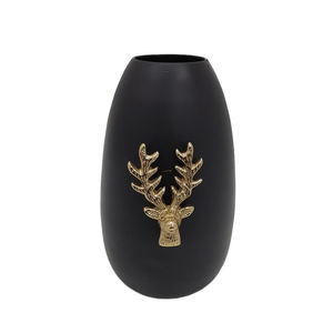 Vase à fleurs en fer décoratif de forme ronde pour la décoration de la maison et du mariage Vase en métal couleur verte en vrac fait à la main - Product Image 2