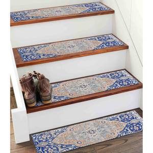 Alfombra Estampada Medalion, Alfombra Turca Oushak Beige Antideslizante Personalizada para Interiores, Goblen - Product Image 3