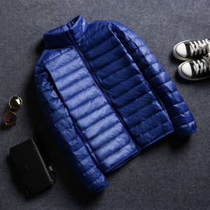 Vestes chaudes d'hiver en coton rembourré de haute qualité pour hommes avec col montant Vêtements imperméables à capuche de couleur pure - Product Image 3