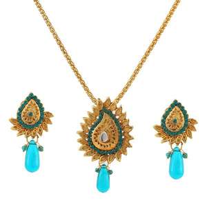 Soha Fashion Fine Jewelry Set Pendentif en pierre autrichienne bleue 1101024 - Product Image 1