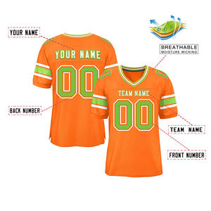 Maillots de football américain respirants sur mesure de qualité supérieure, taille personnalisée, faible MOQ, nouvelle arrivée, haute qualité, 100% polyester, personnalisés - Product Image 4