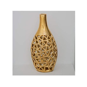 แจกันดอกไม้ทองเหลืองสำหรับตกแต่งโต๊ะ,แจกันดอกไม้สำหรับตกแต่งสำนักงานและบ้าน - Product Image 4