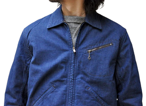 Veste décontractée en toile robuste pour hommes OEM Veste d'hiver respirante à col rabattu avec broderie pour hommes - Product Image 2