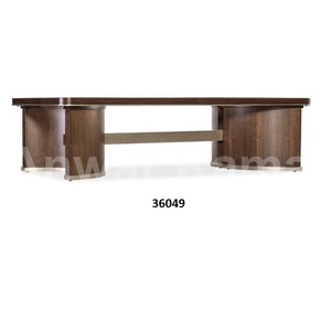 Miroir antique noir et table d'extrémité élégante en métal pour la chambre à coucher à la maison - Product Image 4