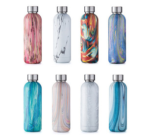 Borraccia Sportiva di Lusso in Acciaio Inox da 500ml 750ml, Nuovo Design con Cannuccia, Bottiglia per Palestra - Product Image 6