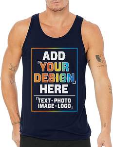 Camisetas de Tirantes Personalizadas para Hombre, de Algodón, sin Mangas, para Gimnasio, Entrenamiento, Transpirables, Suaves, Chaleco Deportivo para Fisicoculturismo y Fitness - Product Image 3