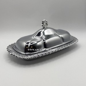 Vaisselle Thème Argent Plats En Métal Stockage Des Aliments Conception De Mariage Royal Plat De Service Des Aliments Hautement Finition Conceptions Personnalisées & Bols - Product Image 1