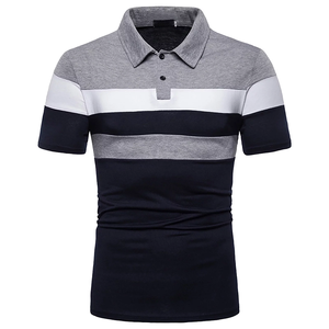 Stylish <b>Men's</b> for Polo <b>Shirts</b> Fashionable Striped Knitted Fabric Premium Quality Customized Design Plus Size Made in Bangladesh - Product Image 4