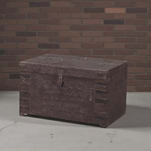 Boîte de rangement décorative en bois vintage - Product Image 2