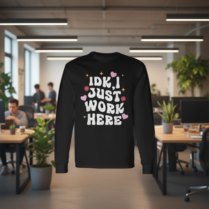Maglietta a maniche lunghe - Non so, lavoro solo qui - Categoria prodotti promozionali - Product Image 3