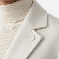 Manteau long en toile sur mesure pour homme, mélange de laine, hiver, usine OEM, logo personnalisé, fourrure de renard véritable, séchage rapide, respirant