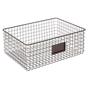 Tabletop Decorative Wire <b>Basket</b> Gold Color Handmade Classic Design <b>Storage</b> <b>Basket</b> Use for Home and Hotel Decor - Product Image 6