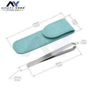 Pinzas de extensión de pestañas de acero inoxidable Premium con punta puntiaguda para uso en salón Color personalizado - Product Image 5