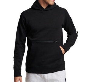 <b>Black</b> Trending Custom Made Wholesale <b>Men's</b> Plain <b>Fleece</b> Knitted Blank Pullover Oversized Hoodies <b>Men</b> 2025 - Product Image 1